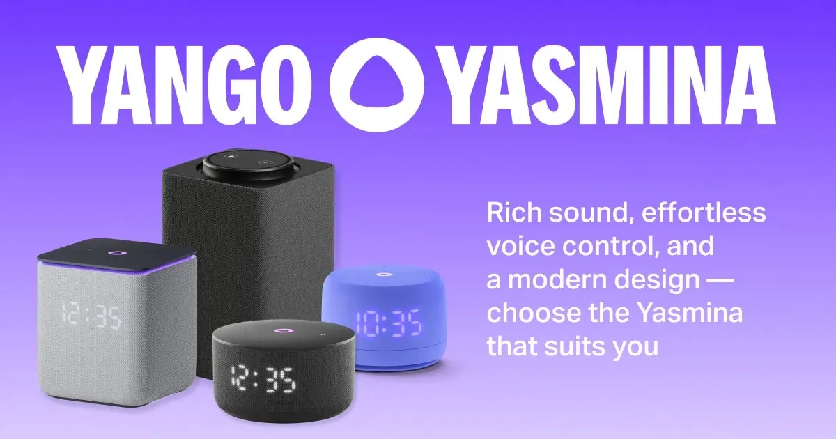 Yango Yasmina smart speakers for the UAE with Yango Play subscription context